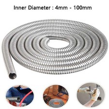 4mm-100mm Flexible Conduit Tube Cable Tidy Trunking Organiser Stainless 304/201