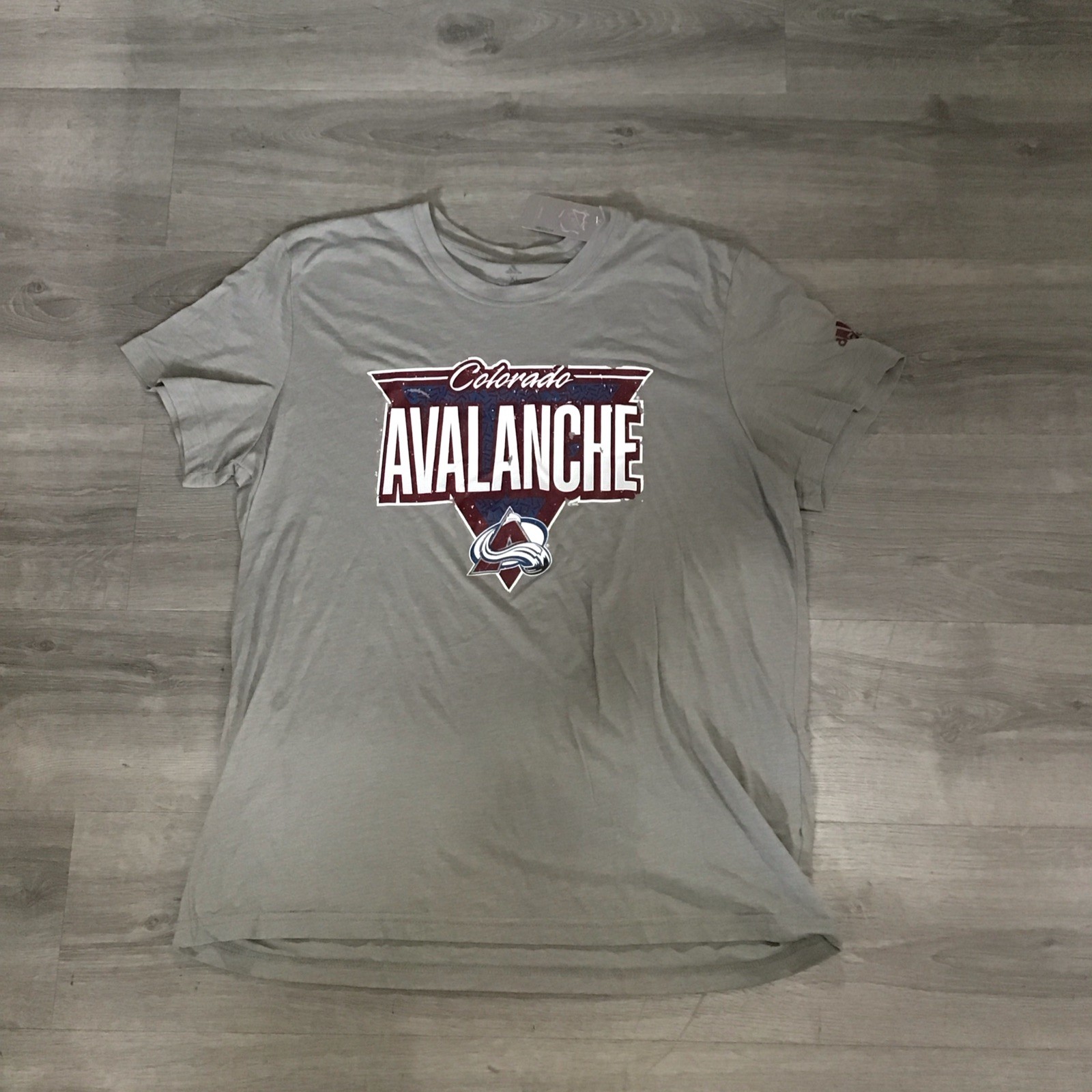 New Gray Adidas Men's Colorado Avalanche XL T-Shirt