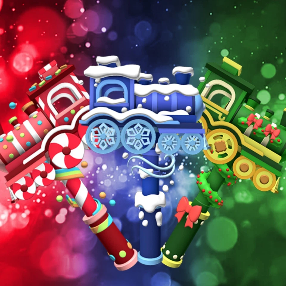 Train Sets Trio Flee The Facility Sweet, Winter, Festive Train Sets FTF