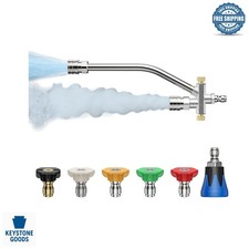 Set cannone e ugello in schiuma a doppio connettore per idropulitrici