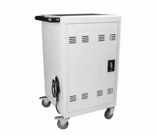 30 Bay Mobile School Charging Cart Station Chromebook Tablets Laptop Code Lock