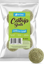 Catnip Balls for Cats, 6-Count - Interactive Cat Toy for Indoor Cats - Cat Nip