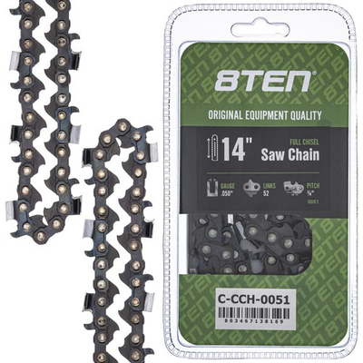 #ad Full Chisel Chainsaw Chain 14 Inch .050 3 8 52DL for Echo Husqvarna Ryobi RY3714 $14.95
