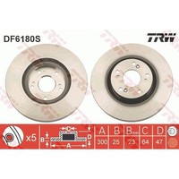 TRW DF6180S Bremsscheibe