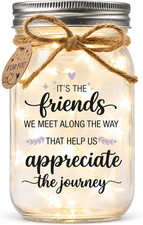 Best Friend Gift for Women, Friendship Gifts for Women, Mason Jar Light