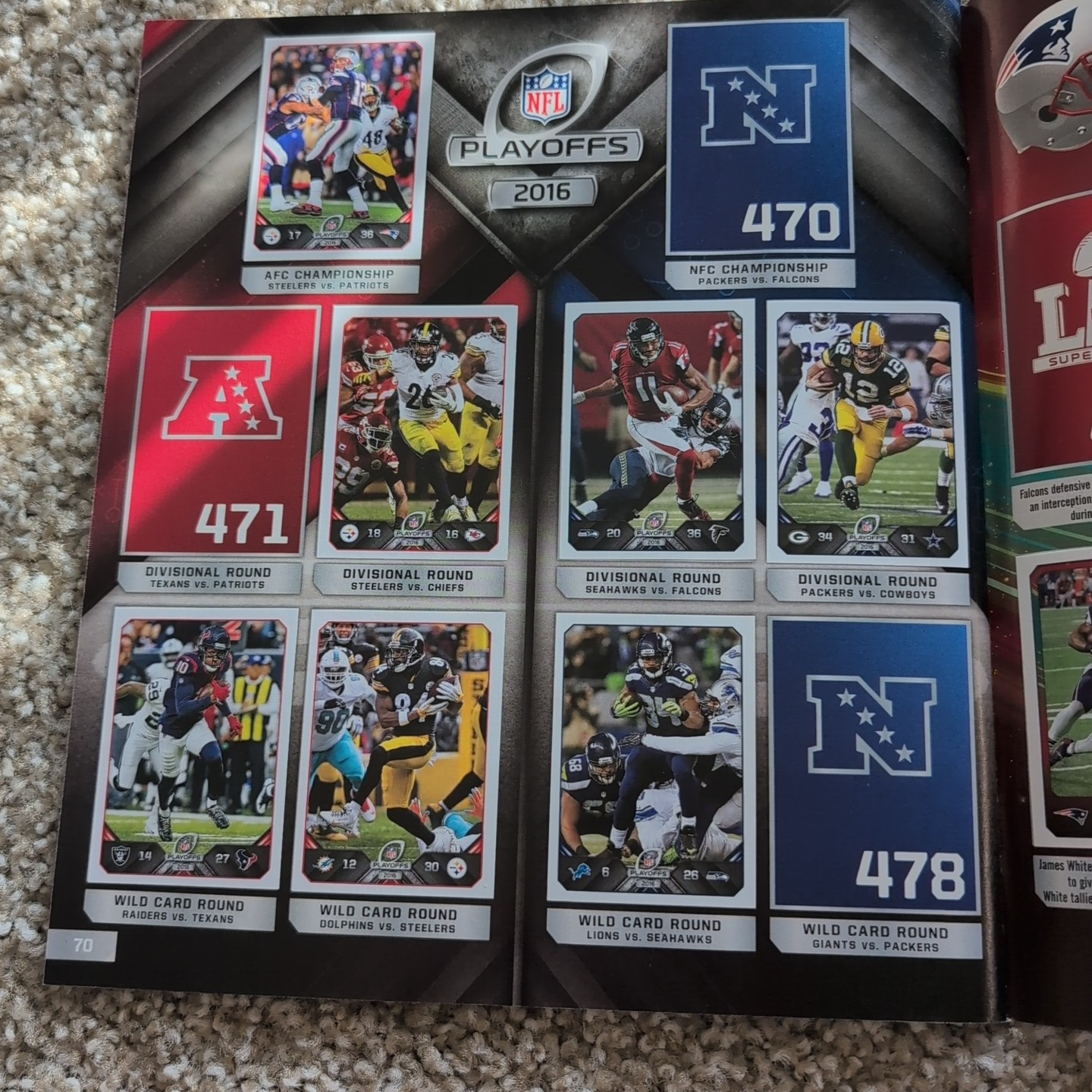 2017 PANINI NFL FOOTBALL STICKER COLLECTION STICKER ALBUM + 15% Complete