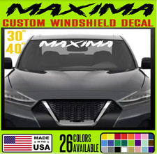 Custom Windshield Vinyl Decal Sticker For Nissan Maxima - Wd7 Custom Windshield Vinyl Decal Sticker For Nissan Maxima - Wd7