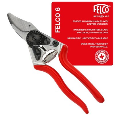 Pruning Shears 7.7 F6 Medium Ergo Swiss Made Garden Clippers Felco