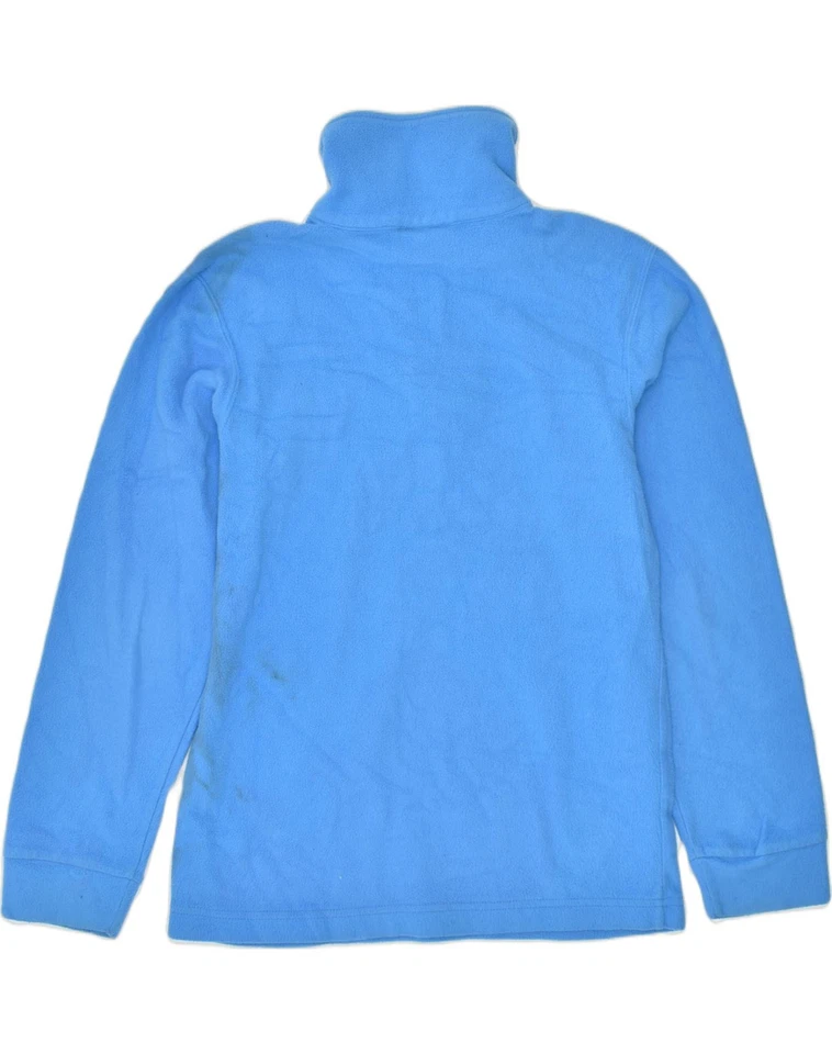 CHAMPION Boys Zip Neck Fleece Jumper 11-12 Years Blue Polyester XC20 - Image 2 of 3