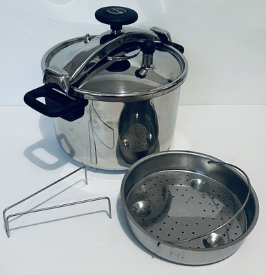 #ad #ad Fagor 8L Stainless Steel Pressure Cooker Pot w Lid Induction Gas Compatible $48.95