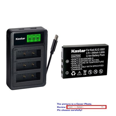 Kastar Battery Triple Charger for Wacom Intuos4 PTK-540WL Wireless Tablet