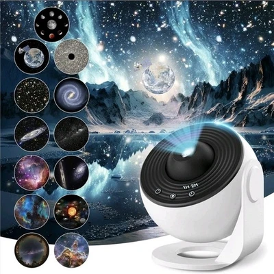 Galaxy Projektor Licht 13 in 1 mit Filmscheiben Planetarium Projektor Sonnenanlage - Bild 1 von 4