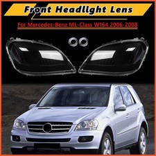 For 2006-2008 Mercedes Benz Ml350 Class W164 Pair Headlight Headlamp Lens Covers