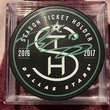 Patrick Sharp Signed Dallas Stars Hockey Puck