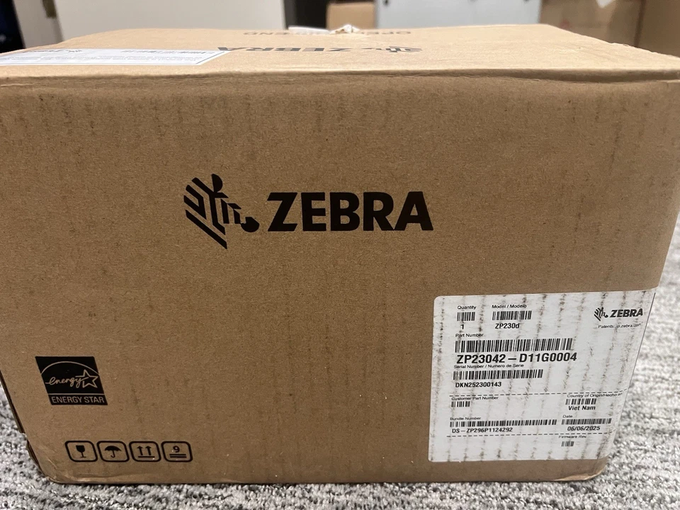 NEW! ZEBRA ZP230D THERMAL LABEL/BARCODE PRINTER ZP23042  Sealed! -Replaces ZP450 - Image 2 of 4
