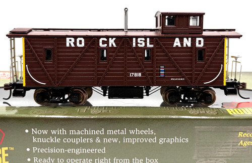 HO ROUNDHOUSE 84343 EXTERIOR MADERA REFORZADA CABOOSE ROCK ISLAND # 17818 | Zustand: New