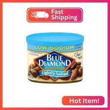 Blue Diamond Almonds, Lightly Salted, Low Sodium, 6 Ounce