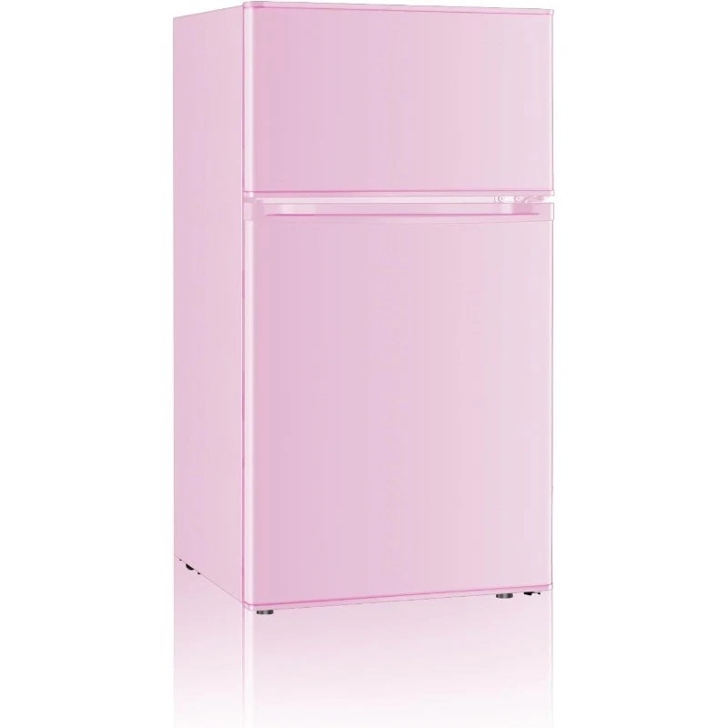 宿舍迷你冰箱带冰柜 3.2 立方英尺 2 门 小巧型 带独立冰柜 — 第 2/4 张图片