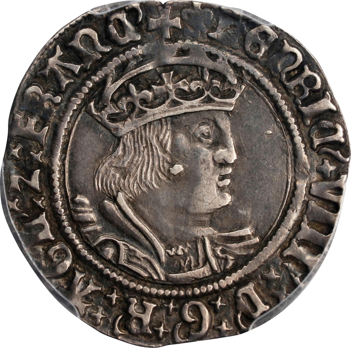 ENGLAND KING HENRY VIII 1526-1544 4 PENCE/GROAT SILVER COIN PCGS