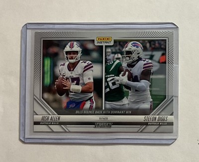 2021 Panini Instant Josh Allen Stefon Diggs Buffalo Bills #101