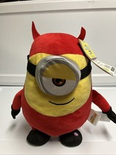 Halloween Minions 11  Stuart Plush Musical Devil Costume Side Stepper Gemmy