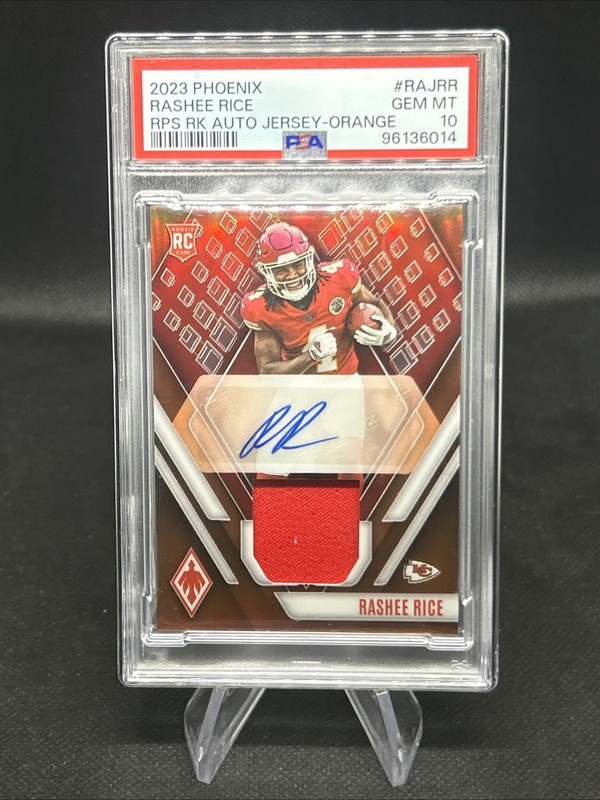 2023 Phoenix #RAJ-RR Rashee Rice /149 Orange Prizm RPA Rookie Patch Auto PSA 10