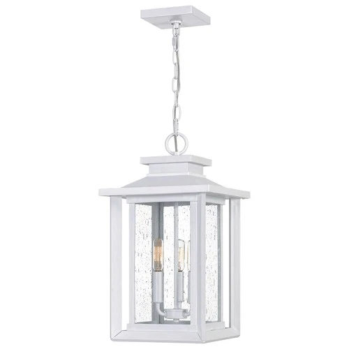 Wakefield 3-Light Outdoor Hanging Lantern in Matte White - Picture 1 of 7