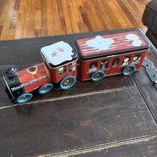 Vintage Toy Train  -TinBoxCo  Design with an Extra Cabin