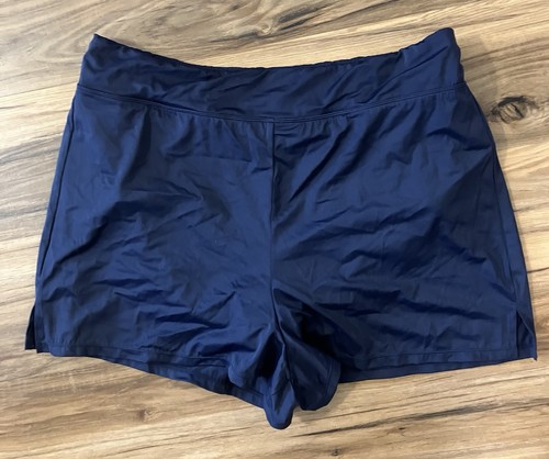 Swim Solutions Women’s Plus Size Swim Shorts (Boyshorts), Navy, 18W, MSRP $64 - Picture 2 of 5