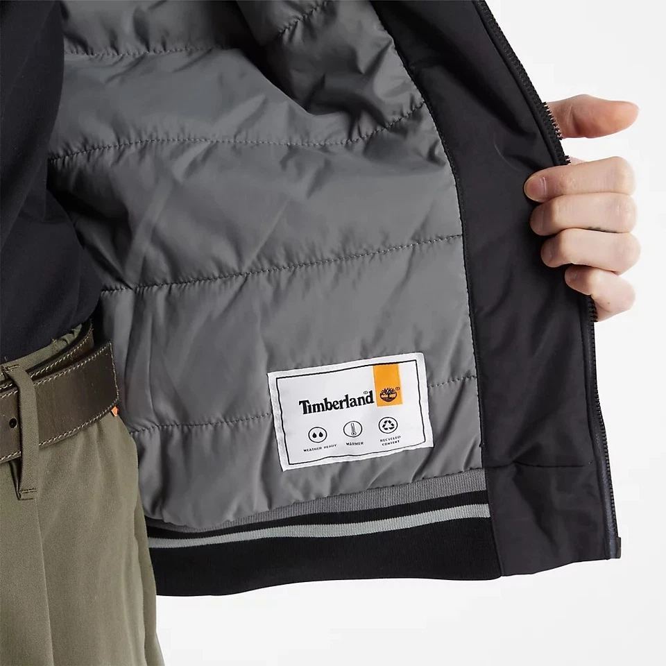 Timberland Mount Lafayette Bomber Zip Up Jacket Size M Navy Waterproof RRP £180 - Image 3 of 4