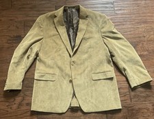 Lauren Ralph Lauren Corduroy Blazer Mens 48L Sport Coat Suit Jacket Camel Tan
