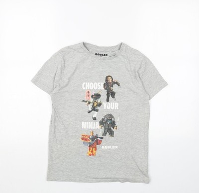 Basic-T-Shirt Jungen UK-Größe 11 Jahre Roblox grau