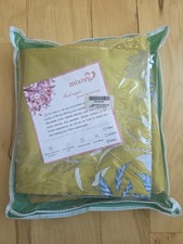 New Mixinni Botanical King Duvet Cover/2 Pillowcases Yellow Floral Design/Birds