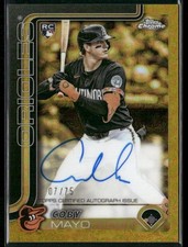 2025 Topps Gilded Collection - Yellow Gold Autographs Coby Mayo #CGA-CMA 75