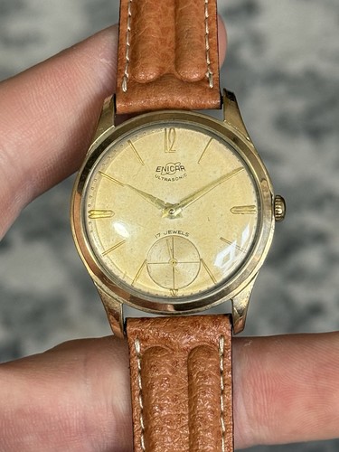 Vintage Enicar Ultrasonic Watch Runs