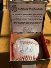 Patrick Mahomes Sr. Signed OMLB Baseball Schwartz COA Autograph Ball
