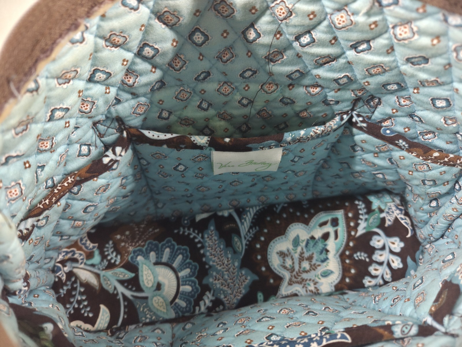 Vera Bradley JAVA BLUE Small Bag Double Strap - image 10