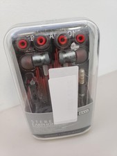 Noise Isolating Stereo Bass Earphones with Mic Gray