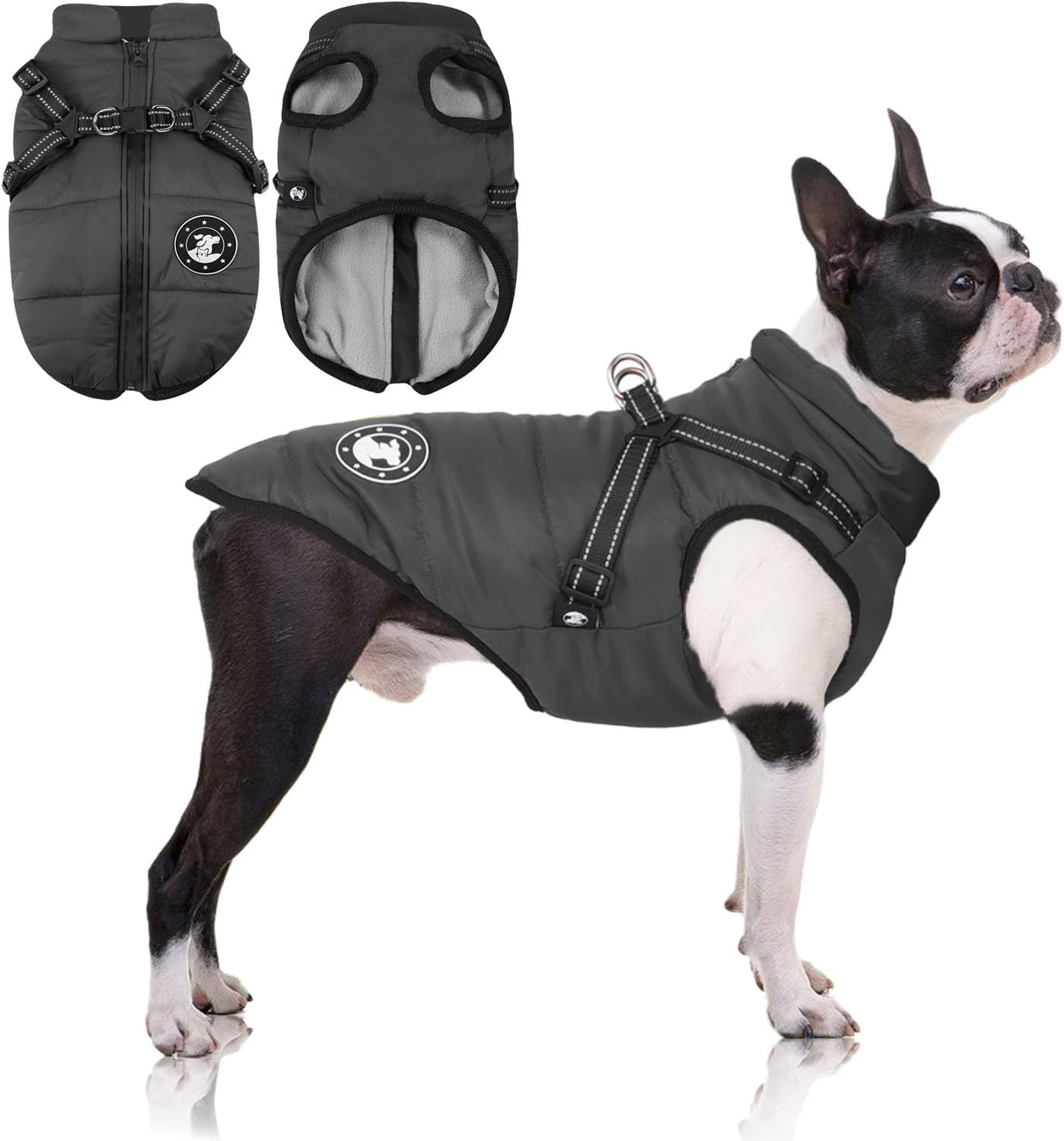 Vestiti per Cani Impermeabili Caldi: Cappotto con Imbracatura