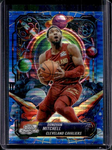 2025 Topps Cosmic Chrome Donovan Mitchell Blue Moon Refractor (RAW)