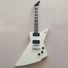 6 String Electric Guitar Rosewood Fretboard Mahogany Body White Humbucker — photo 1