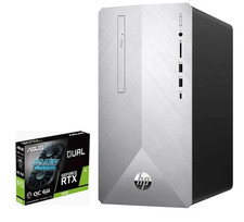 PC HP 595 Pavilion i5-9400F six core HD 1TB  8GB NVIDIA RTX3050 OC 6GB GDDR6