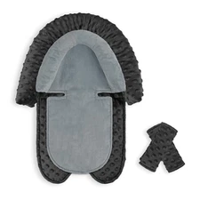 Infant Car Seat Insert, Baby Car Seat Head & Body Support with 2 Straps Pads,...