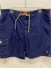 Polo Ralph Lauren Swim Trunks Mens XLarge Blue Mesh Lined Drawstring