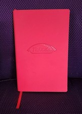 Red Leather Journal Blank Lined Takeda Notebook with Soft Cover
