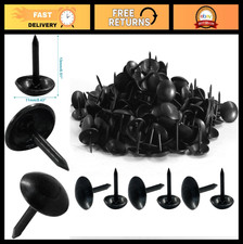 200 Pcs Black Upholstery Tacks - Antique Metal Round Head Pins for DIY Projects