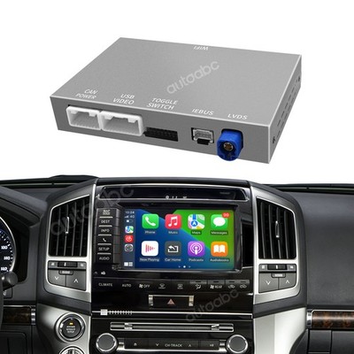 Wireless CarPlay Android Auto Interface Retrofit for Toyota Land Cruiser LC200