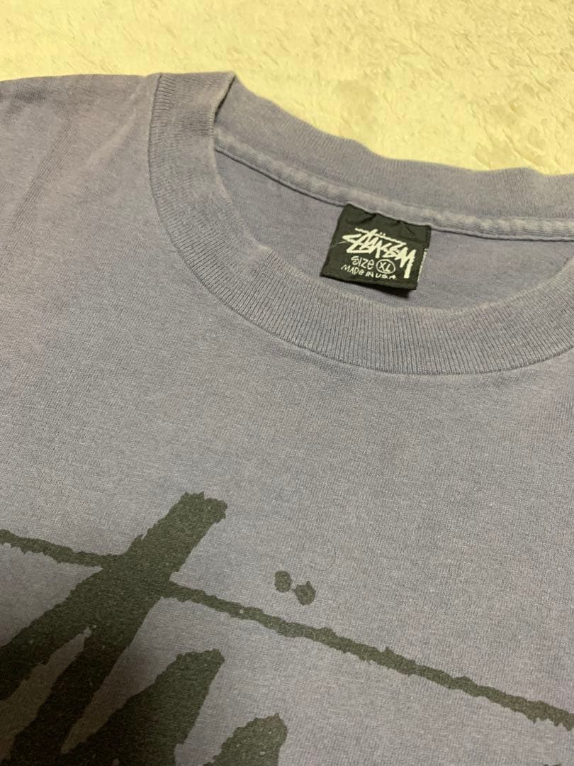 St Ssy Stussy Early 90S Black Tag / Stock Logo T-Shirt No.mv464 View 3
