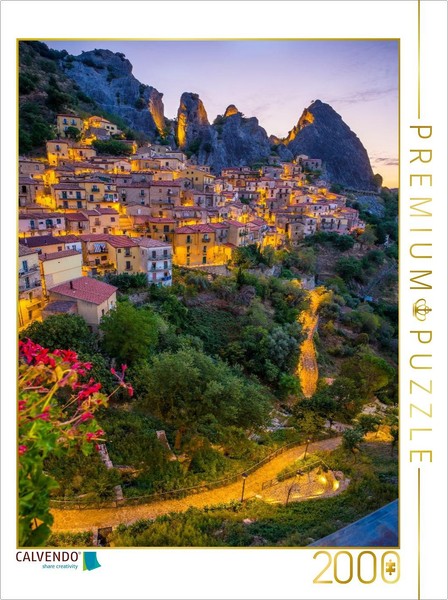 Calvendo Puzzle Castelmezzano Bei Sonnenaufgang | 2000 Teile Lege-GrößE 90X67Cm-image