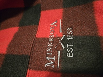 Northern souvenir flannel hooded jacket...warm n cozy..L..FINAL PRICE
